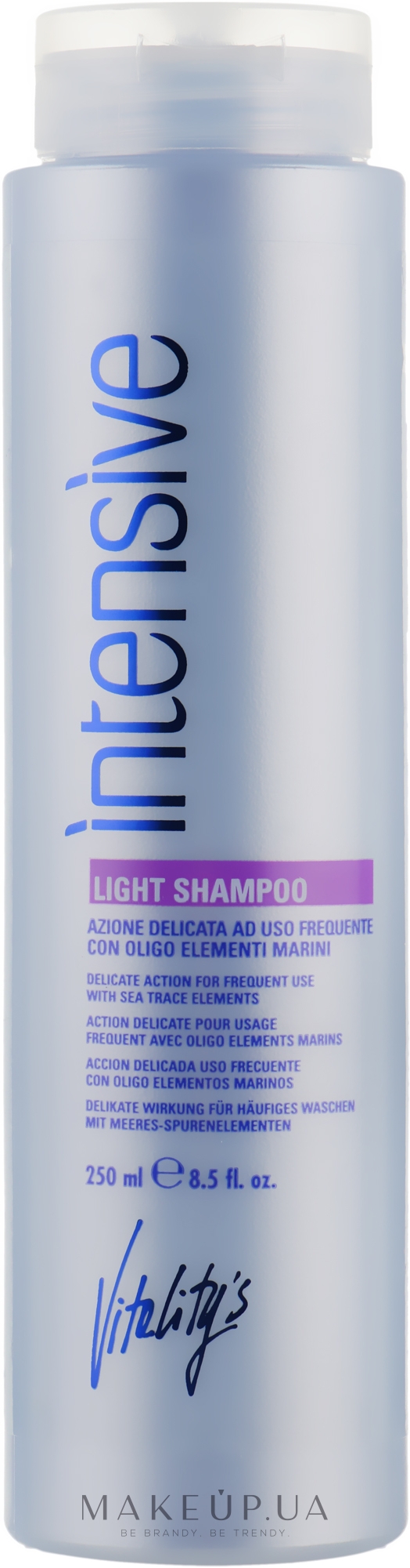 Шампунь для ежедневного использования - Vitality's Intensive Light Shampoo — фото 250ml