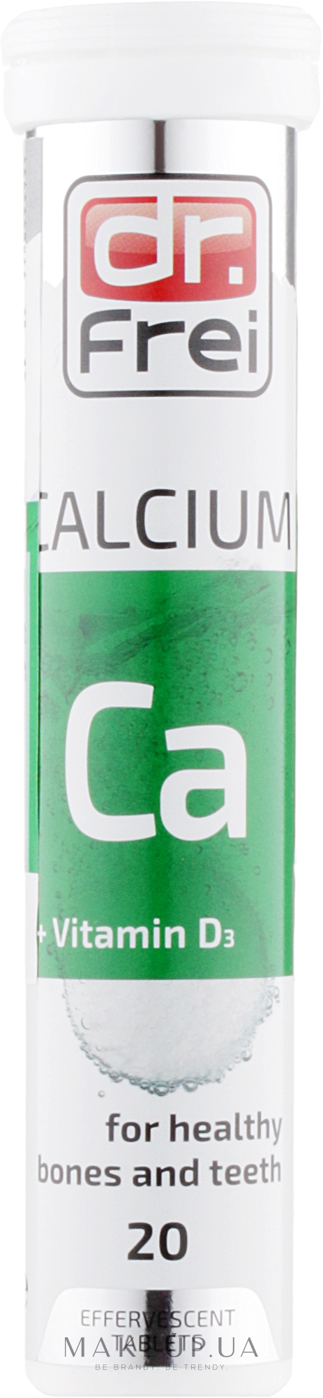 Вітаміни шипучі "Кальцій + D3" - Dr. Frei Calcium+D3 №20 — фото 20шт