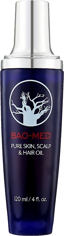 Олія для шкіри, волосся та шкіри голови - Bao-Med Pure Skin Scalp & Hair Oil — фото N1