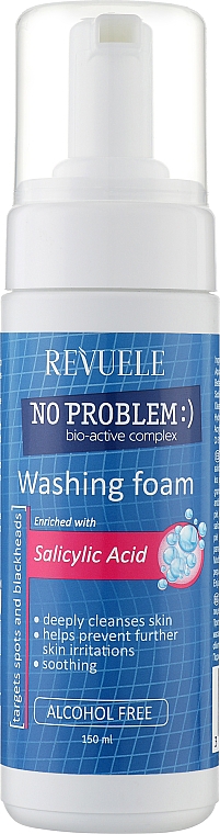 Пінка для вмивання із саліциловою кислотою - Revuele No Problem Washing Foam With Salycylic Acid — фото N1