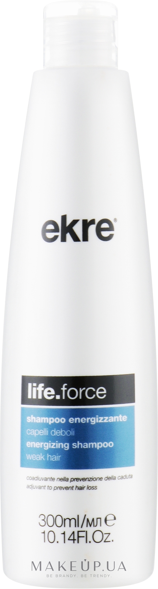 Шампунь проти випадіння волосся - Ekre Life.Forse Energizing Shampoo — фото 300ml