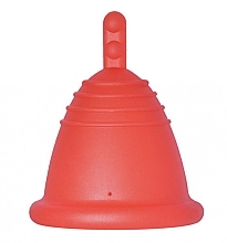Менструальна чаша з ніжкою, розмір XL, червона - MeLuna Classic Shorty Menstrual Cup Stem — фото N1