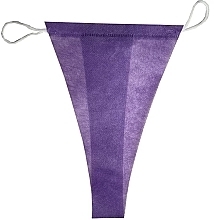 Трусики-стринги для спа-процедур, фиолетовые, L/XL - Monaco Style — фото N2