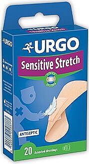 Пластырь медицинский эластичный с антисептиком - Urgo Sensitive Stretch — фото N1