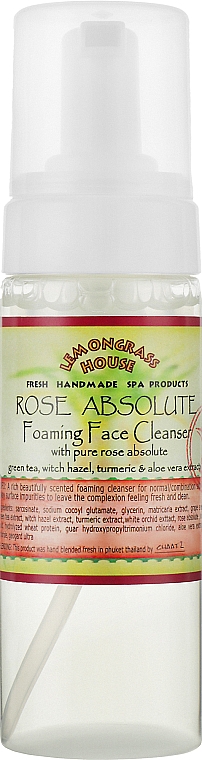 Пінка для вмивання "Троянда" - Lemongrass House Rose Foaming Face Cleanser — фото N1