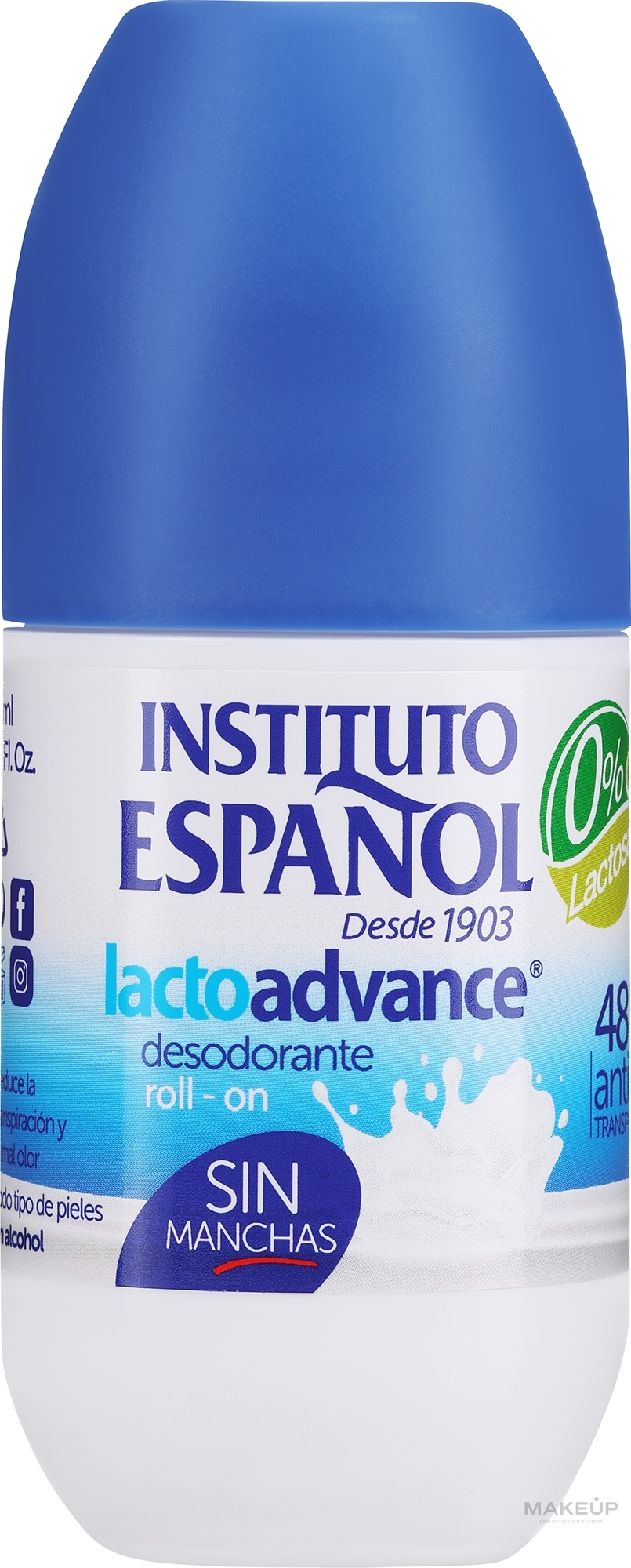 Кульковий дезодорант - Instituto Espanol Milk Roll On Deodorant — фото 75ml