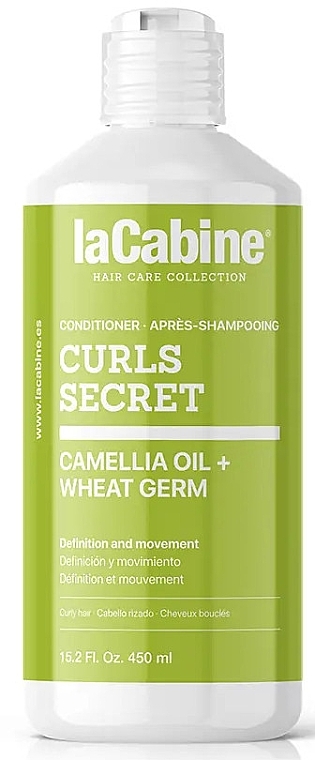 Кондиционер для кудрявых волос с камелией и зародышами пшеницы - La Cabine Curl Secret Camellia Oil + Wheat Germ Conditioner — фото N1