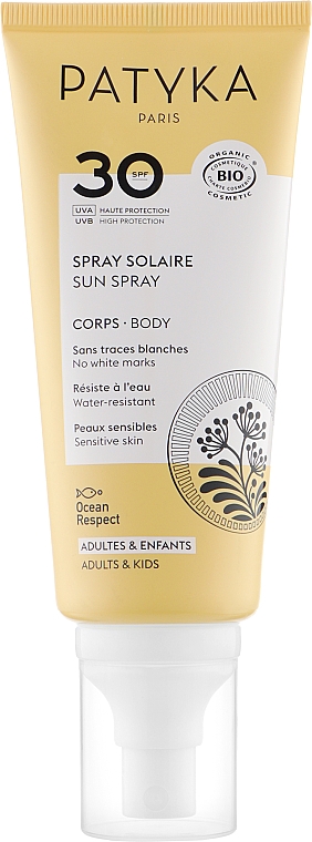 Сонцезахисний спрей для тіла - Patyka Spray Solaire Corps Bio SPF30