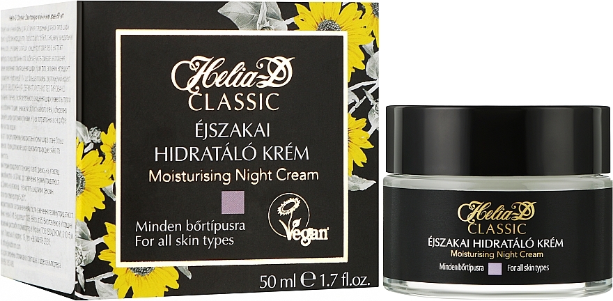 Крем нічний зволожувальний для обличчя - Helia-D Classic Moisturising Night Cream For All Skin Types — фото N2
