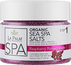 Сіль для рук і ніг з морськими мінералами "Малина і гранат" - La Palm Sea SPA Raspberry Pomegranate — фото N1