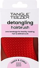 Расческа для густых и вьющихся волос, красная - Tangle Teezer Thick & Curly — фото N3