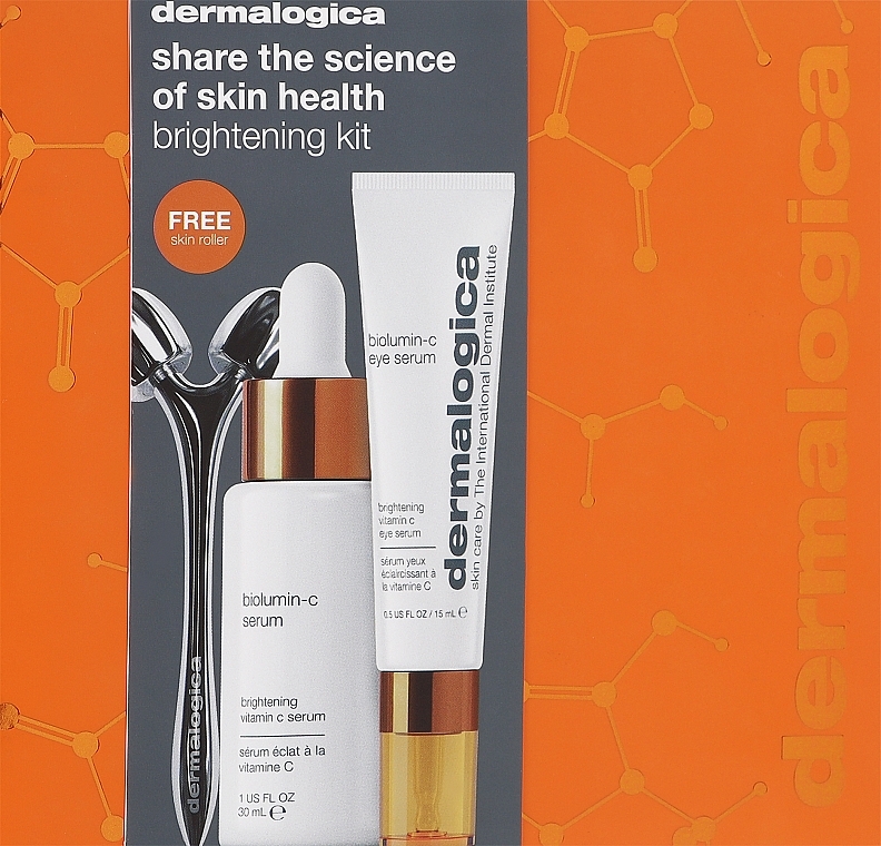 Набір - Dermalogica Brightening Kit (f/ser/30ml + eye/ser/15ml + roller) — фото N1