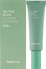 Успокаивающий крем для кожи вокруг глаз с зеленым чаем - FarmStay Tea Tree Biome Calming Eye Cream — фото N2