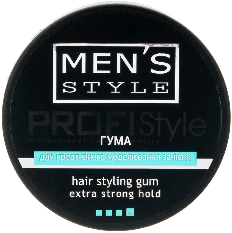 Резина для креативного моделирования прически для мужчин - Profi Style Men's Style Hair Styling Gum Extra Strong Hold — фото N2