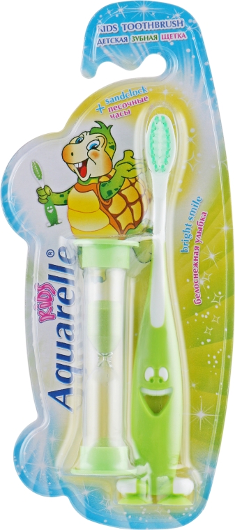 Зубна щітка з пісочним годинником, зелена - Sts Cosmetics