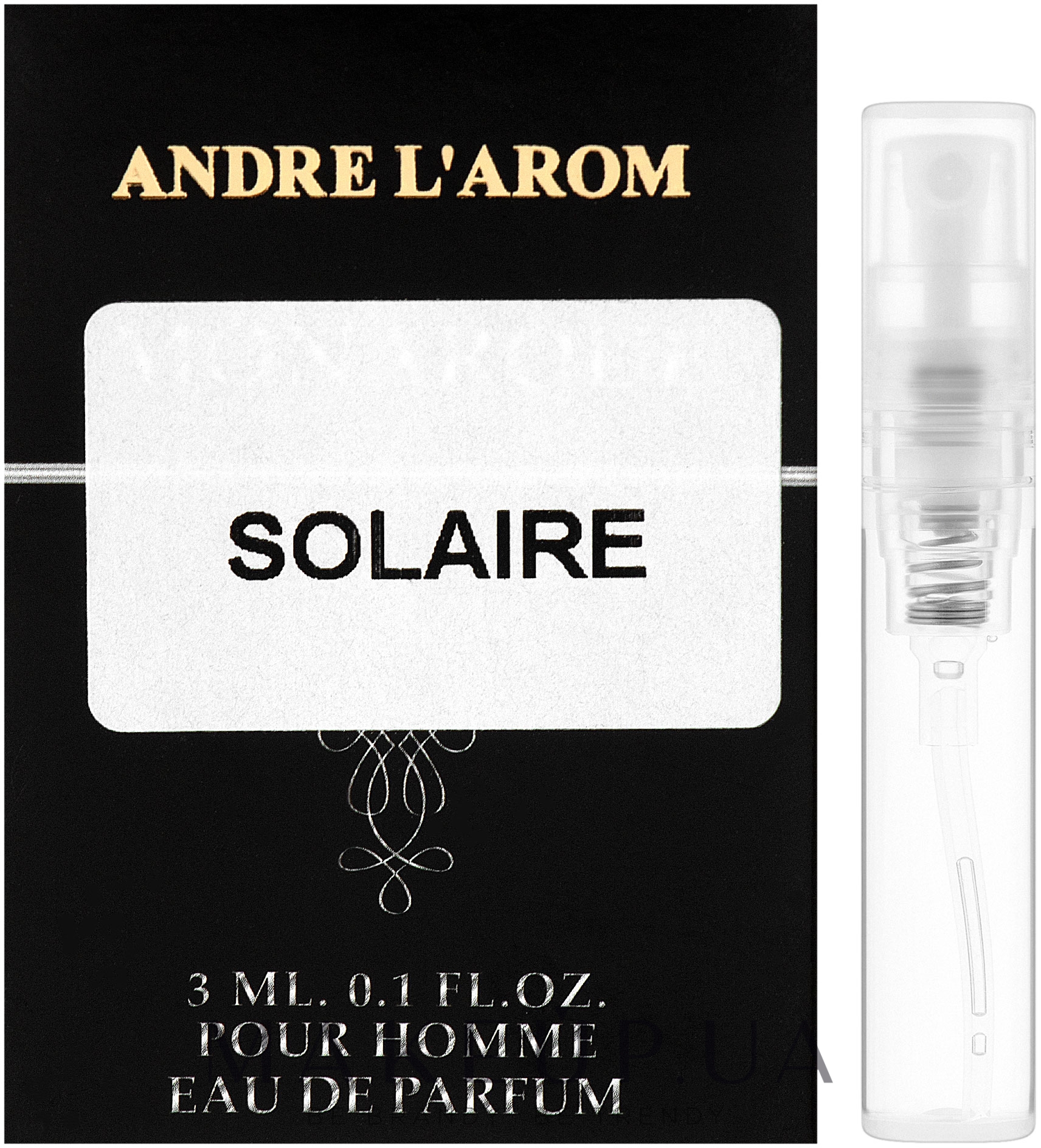 Andre L`Arom Eau "Solaire" - Парфюмированная вода (пробник) — фото 3ml