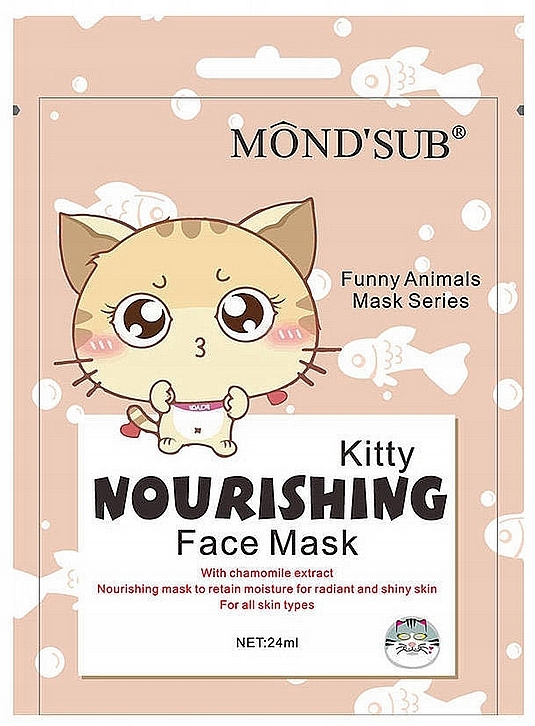 Набор - Mond'Sub Funny Kitty Set (f/mask/24ml + cosmetic/bandage/1szt) — фото N2