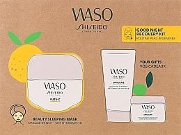 Духи, Парфюмерия, косметика Набор - Shiseido (f/mask/50ml + gel-to-oil clean/30ml + f/cr/15ml)