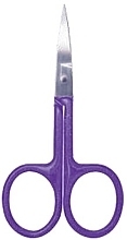Ножиці для кутикули, 8,5 см, фіолетовий блискучий, у блістері - Titania — фото N2