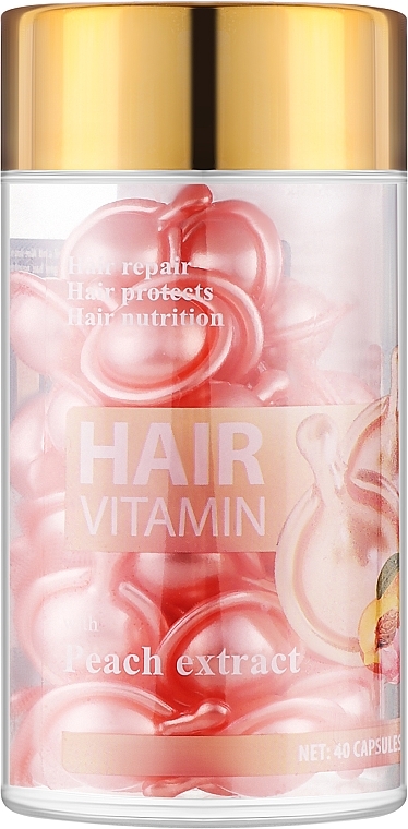 Вітаміни для волосся з екстрактом персика - LeNika — фото N1