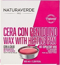 Воск с нагревательным лотком - Naturaverde Pro Wax With Heating Pan Hot Depilatory Wax Titanium — фото N1