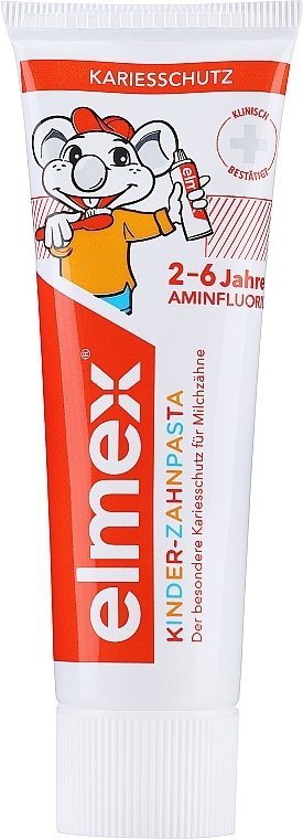 Детская зубная паста для детей от 2 до 6 лет для молочных зубов - Elmex Kids Toothpaste — фото N1