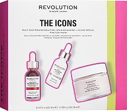 Набор - Revolution Skincare The Icons Collection (ser/30ml + peel/30ml + mask/50ml) — фото N1