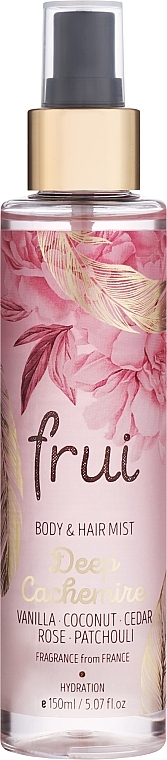 Парфумований спрей для волосся й тіла - Frui Deep Cachemire Body Mist — фото N1