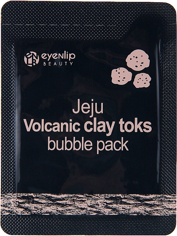 Пінлива маска з вулканічною глиною - Eyenlip Jeju Volcanic Clay Toks Bubble Pack (пробник)