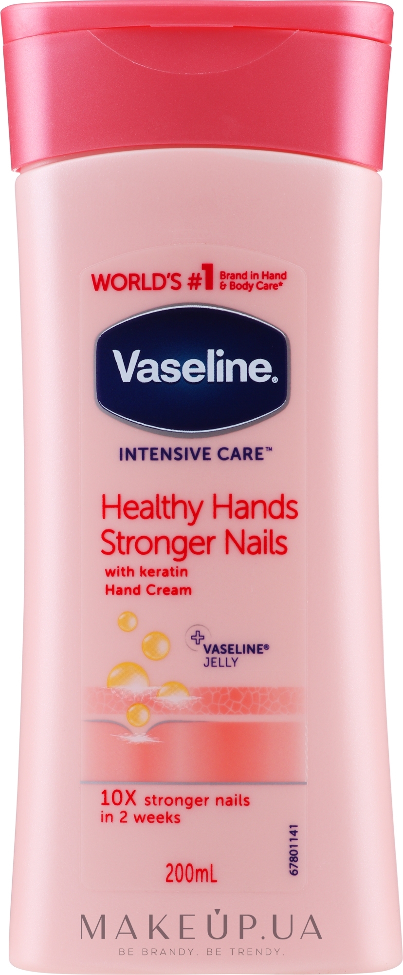 Крем для рук и ногтей "Интенсивный уход" - Vaseline Intensive Care Hands & Nails Keratin Cream — фото 200ml