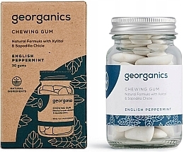Парфумерія, косметика Жувальна гумка "М'ята перцева" - Georganics Natural Chewing Gum English Peppermint