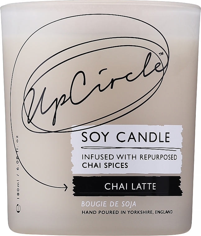Соевая ароматическая свеча - UpCircle Chai Latte Soy Candle — фото N1