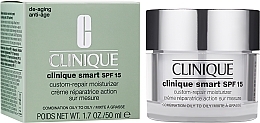 Дневной крем для комбинированной кожи склонной к жирности - Clinique Smart Custom-Repair Moisturizer SPF15 — фото N2