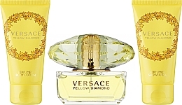 Versace Yellow Diamond - Набор (sh/gel/50ml + b/lot/50ml + edt/50ml) — фото N2