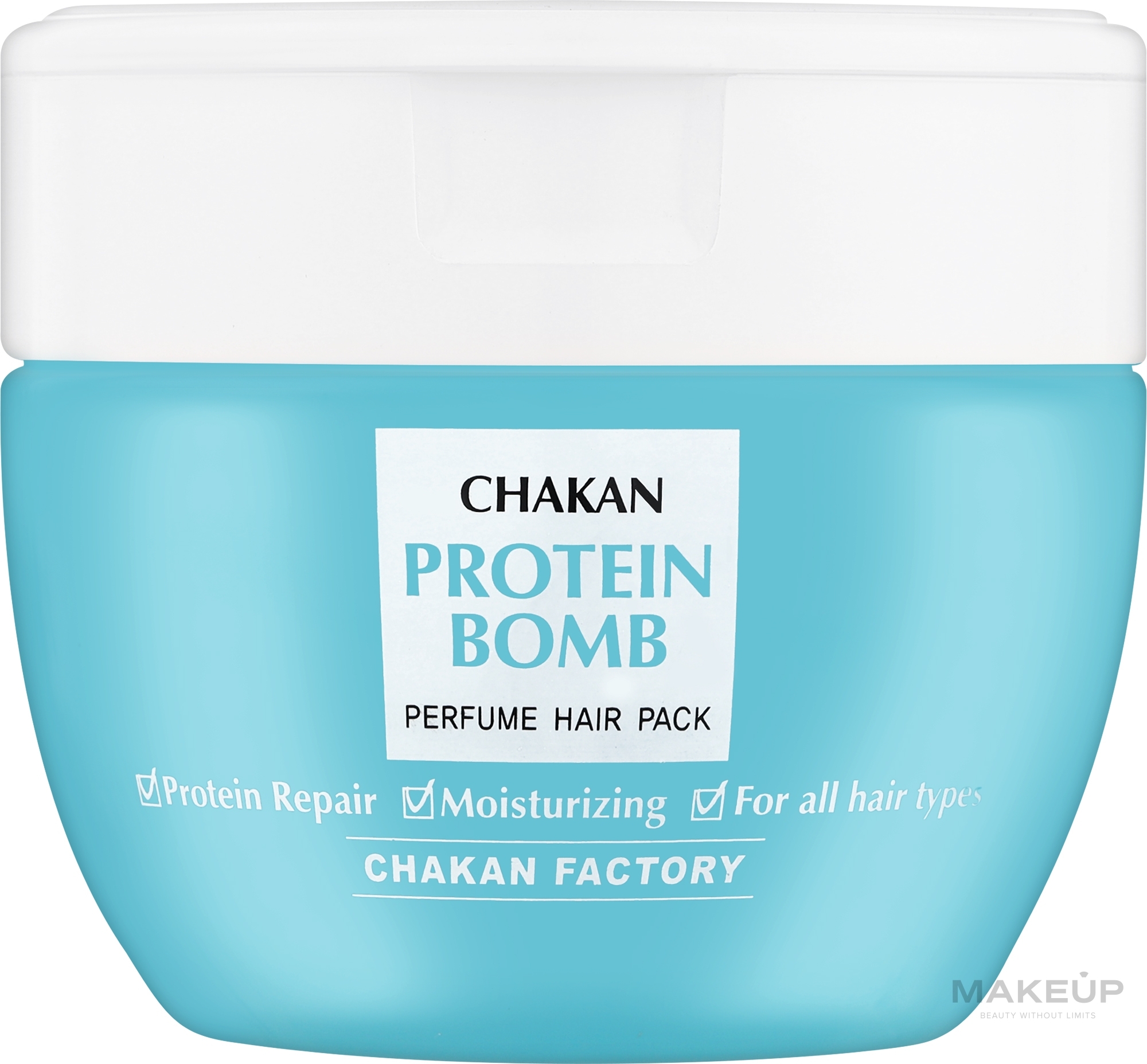 Маска для пошкодженого, жорсткого та сухого волосся - Chakan Protein Bomb Perfume Pack — фото 400ml