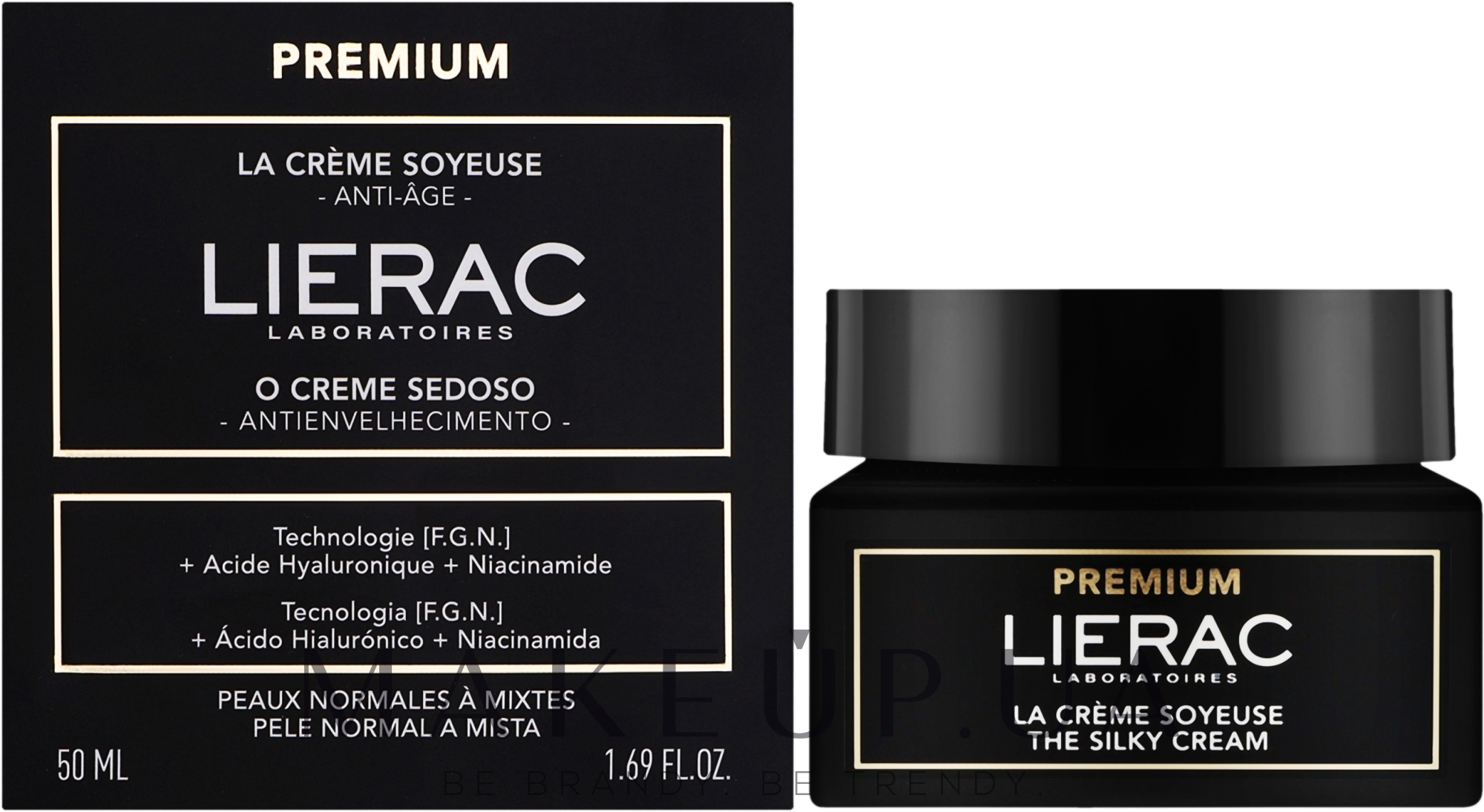 Антивіковий крем для обличчя - Lierac Premium The Silky Cream — фото 50ml