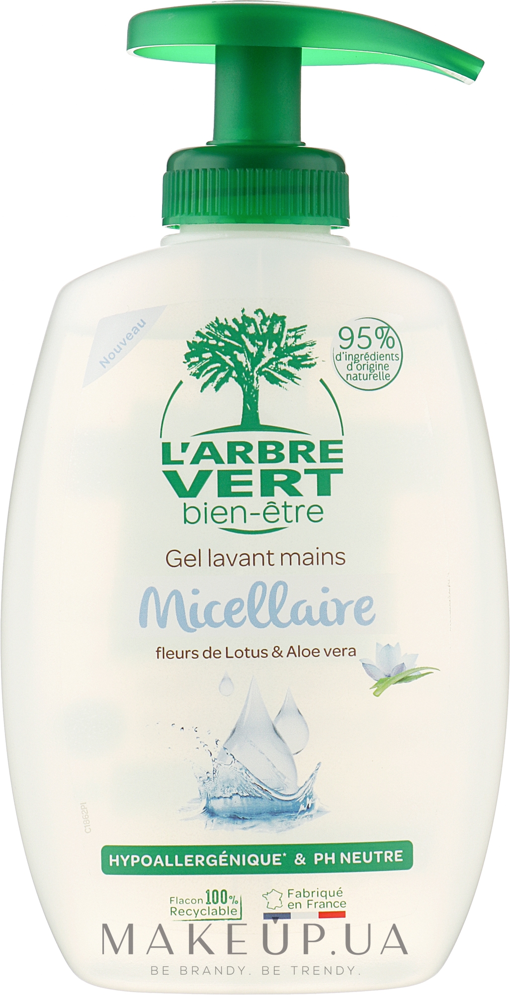 Мицеллярный гель для мытья рук - L'Arbre Vert Micellar Hand Washing Gel — фото 300ml