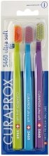 Парфумерія, косметика Набір зубних щіток Ultra Soft, салатова, синя, фіолетова - Curaprox