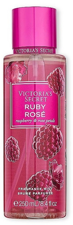 Парфумований спрей для тіла - Victoria's Secret Ruby Rose Raspberry & Rose Petals Fragrance Mist — фото N1