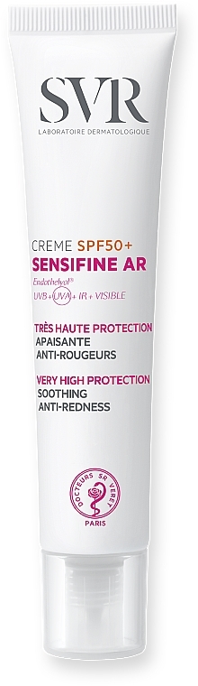 Солнцезащитный крем для кожи склонной к покраснениям - SVR Sensifine AR Anti-redness Soothing Cream SPF 50+