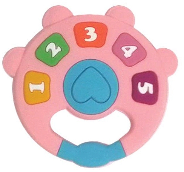 Прорізувач-іграшка для зубів Li 327, рожевий - Lindo — фото N1