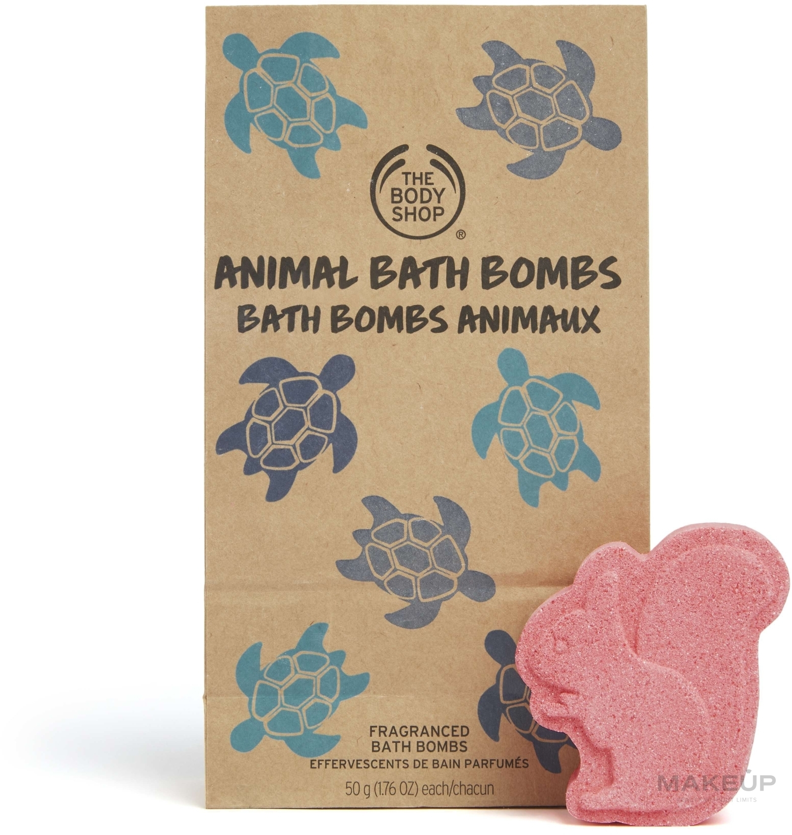 УЦІНКА Бомбочка для ванни "Полуниця" - The Body Shop Strawberry Animal Bath Bomb * — фото 50g