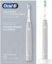 Парфумерія, косметика Електрична зубна щітка, сіра - Oral-B Pulsonic Slim Clean 2000 Gray