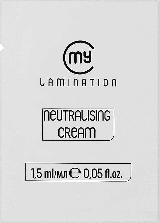 Фиксирующий препарат для бровей - My Lamination Brow Neutralising Cream №2 — фото N1