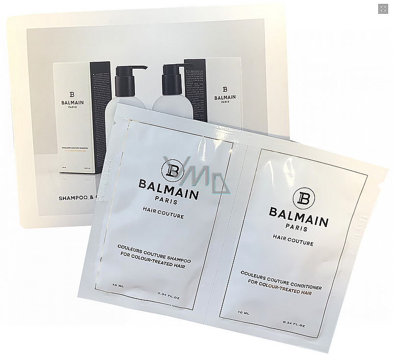 Набор для волос - Balmain (shampo/10ml x2шт + cond/10ml x 2шт) — фото N1