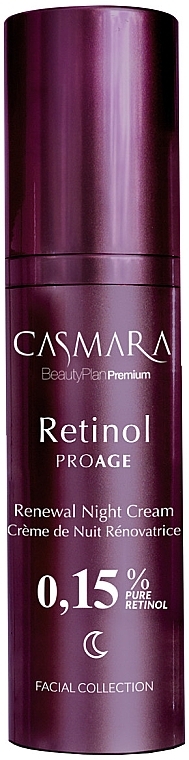 Обновляющий ночной крем с ретинолом 0,15% - Casmara Retinol Proage Renewal Night Cream — фото N1