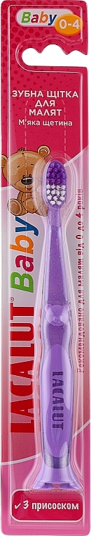 Зубная щетка "Baby", фиолетовая - Lacalut  — фото N1
