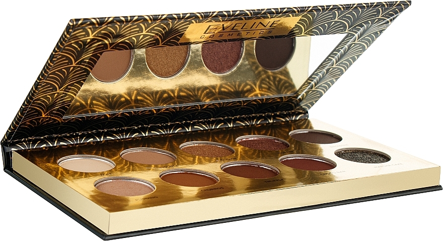 Палетка тіней для повік - Eveline Cosmetics Eyeshadow Palette Chocolate — фото N3