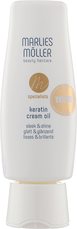 Крем-олія для волосся з кератином "Гладкість і блиск" - Marlies Moller Keratin Cream Oil Sleek And Shine (тестер)