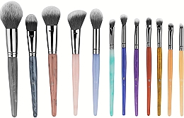 Набор кистей для макияжа, 12 шт - BH Cosmetics Crystal Zodiac 12 Piece Brush Set — фото N1